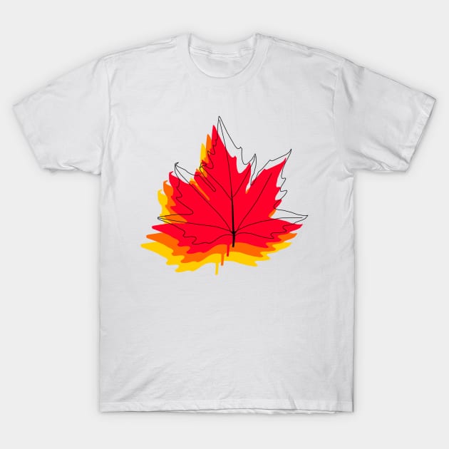 Maple Leaf T-Shirt by edajylix